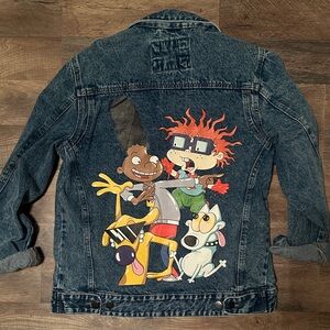 Members Only Nickelodeon Cartoon Denim Jacket